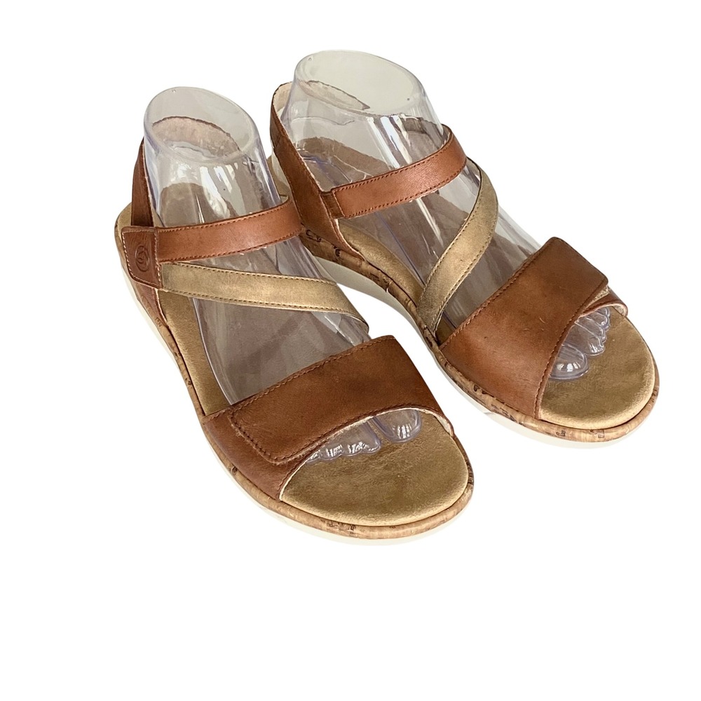 Remonte Jocelyn R6860 Muskat Brown Gold Leather Strappy Comfort Sandals 39